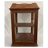 Robeson Shur Edge Oak Turn Top Display Case, 20in x 34in
