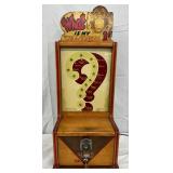 1940 Exhibit Supply Co. “What Is My Weakness?” 1-Cent Coin-Operated Machine, 9 1/2 x 11 1/2  x 27 1/