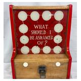 ‘What Should I Be Ashamed Of?’ Coin Op Machine, 17 1/2 x 14 x 17 1/2 