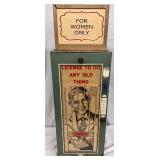 Compact Mechanical 5-Cent Coin-Operated Card Dispenser, 11 1/2x10x30 1/2