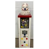 Early Clown Head Toy Vending Machine, 13in x 48in