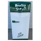 Mountain Dew Refrigerator Cooler with ‘Ice Cold’ Branding 24×56