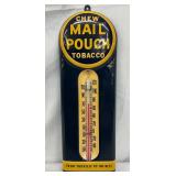 Emb. Mail Pouch Chew Tobacco Thermometer, 3×9 Inches