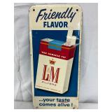 L&M Metal Tin Tacker Sign with Pack Graphic, 4×9