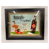Orange Crush Cardboard Framed Sign, 31in x 25in
