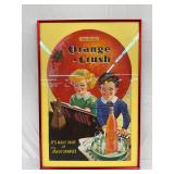 Orange Crush Framed Cardboard, 25in by 39in