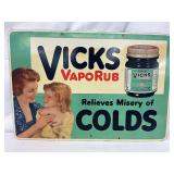 Vicks VapoRub Heavy Metal Sign, 15 1/2 x 10 1/2 