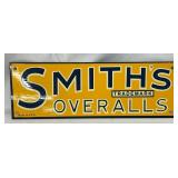 Smith’s Overalls Door Tacker Sign, 7×2 1/2 Inches