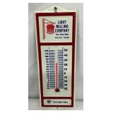 Emb. Light Milling Company Thermometer, Purina Chow Abingdon,  VA, 2 1/2 x 6 1/2 