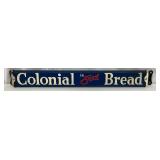Emb. Colonial Bread DS Metal Door Push Sign, 3×24 