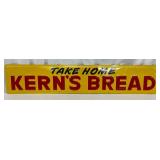 Emb. Kern’s Bread Metal Sign, Robertson B-59, 42″x8″