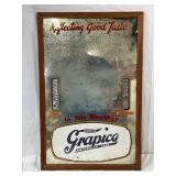 Early Grapico Glass Thermometer Display, 15in x 23in