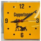 Coppertone-Themed Plastic Clock, 15in