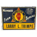 Emb.  Illinois Farm Bureau Member Sign by Scioto Sign, 14×10 Inches