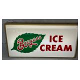 Breyer’s Ice Cream Lexan Light-Up Sign, 25in x 12in