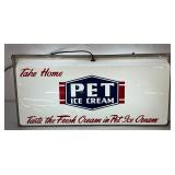‘PET Ice Cream’ DS Lighted Lexan Sign, 21in x 10in