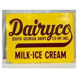Dairyco South Georgia Dairy Co-Op Inc. Metal Sign, 19×14 Inches