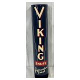 Metal Viking Snuff Advertising Display, 3in x 15in