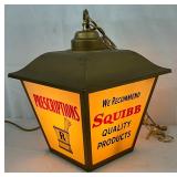 Squibb Promotional Lighted Hanging Pharmacy Lantern, 10 x 10 Inches