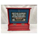 ‘How to Be Charming’ 1-cent Coin-Operated Card Machine, 18 x 17 Inches