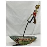 1939 ‘Pinocchio the Acrobat’ Tin Litho Toy by Walt Disney Productions, 11×16