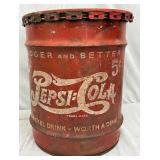 Pepsi-Cola Double Dot Syrup Can with Lid, 16in x 17in