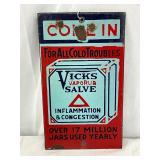 Porc. Vicks VapoRub Sign, 4in x 7in