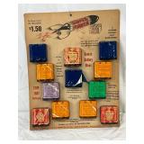 Super-Power Battery Treatment Cardboard Display with Original Packages, 11×14 