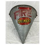 Early Reeves Steel & Mfg. Co. Galvanized Fire Water Bucket, 15 x 16 Inches