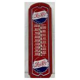 Pepsi-Cola Metal Thermometer, 8×27 Inches