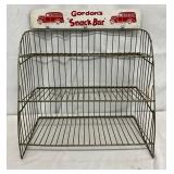 Gordon’s Snack Bar Display Rack with Marquee Sign, 18×19