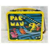 Aladdin Pac-Man Emb. NOS Metal Lunch Box With Matching Thermos