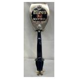 Hires Root Beer Tap Handle with Metal and Enamel Design
