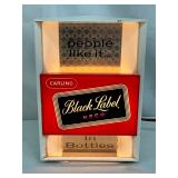 Carling Black Label Beer Plastic Light-Up Sign, 6×9 