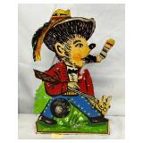 Painted Metal Carnival Shooting Gallery Target Bear 8×13