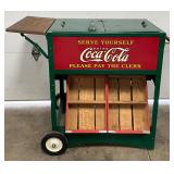 Coca-Cola Ice Chest w/Wooden Crates, 31.5(w) x 38(t) x 23.5(d) 