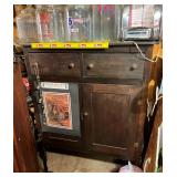 EARLY 2 OVER DOUBLE DOORS CHEST