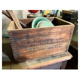REMINGTON ARMS WOODEN BOX AND OTHERS