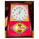 12X18 CHEERWINE CLOCK