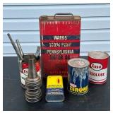 VARIOUS OIL CANS