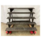 Wooden Display Steps, 48x35 Inches