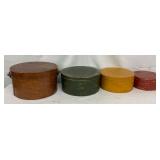 Early Wooden Cheese Boxes