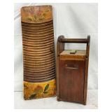 Washboard and Butter Churn