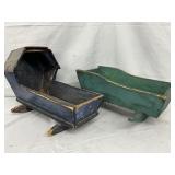 Early Wooden Baby Doll Cradles