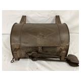 Metal Hand-Crank Barrel Roaster, 15 1/2×7 1/2 Inches