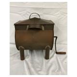 Early Hand-Crank Metal Mixer, 17 1/2 x 16 Inches