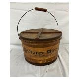 20-Pound ‘Orange Slices’ Candy Bucket with Lid and Handle