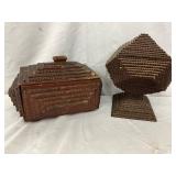 Handcrafted Wooden Jewelry Boxes with Geometric Designs