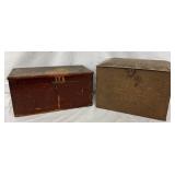 Two Vintage Storage Boxes Including H.J. Heinz Lithographed Tin