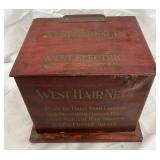 West Hair Nets Wooden Box with Drawers, 6 1/2 x 5 1/2 Inches